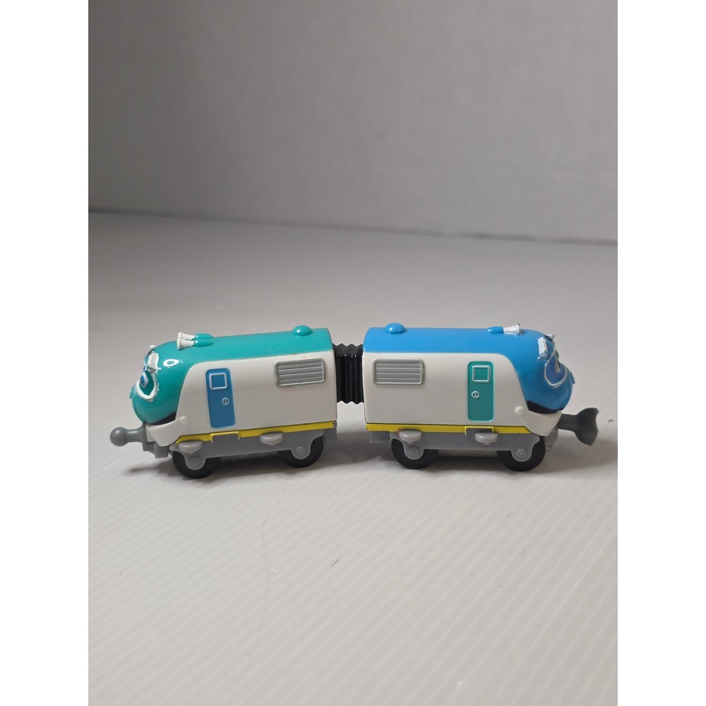 Tomy Chuggington Hoot and Toot Train Toy Small Blue Teal Good LC54060